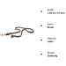 Copcopet Premium Cowhide Dog Leash - Brown Soft Drag Line with Chromic Carabiner | 1.50m x 10mm | Made in Germany Dog Accessories - Buy Online on GoSupps.com