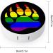 LGBT Gay Pride Rainbow Bear Paw Round Case For Contact Lens Kit Storage Box with Mirror Printed - Buy Online on GoSupps.com