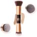 Double Ended Foundation Brush Makeup Concealer Brushes 2-in-1 Contour Brush Flawless Make Up Brush Ideal for Liquid Cream Powder Blending Buffing Concealer - Buy Online on GoSupps.com