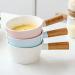 French Onion Soup Bowl with Wooden Handle 5-inch Fruit Salad Dessert Bowl Breakfast Congee Bowl Apartment Kitchen Tableware Steamed Egg Bowl - 450ML D - Buy Online on GoSupps.com