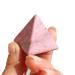 Natural Stone Rhodonite Crystal Pyramid Stone Gemstone Reiki Rose Pyramid Home Decoration Gifts Stone Mineral Specimen