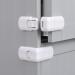 Altcompluser 4 pieces of child locking for closet and drawers drawer protection baby without drilling safety lock with glue for door cupboards and refrigerator