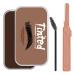 Eyebrow Soap Kit Long Lasting Eyebrow Styling Shaping Wax with Brow Trimmer Brush Brown eyebrow soap kit