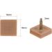 HARFINGTON 5 Pairs TPU Kitten Heel Tips - Replacement Tap Caps for Women High Heels | 3mm Pin 16mm Square Heel Repair Caps in Beige - International Shipping Available - Buy Online on GoSupps.com