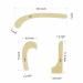 FDM 7 Piece Wooden Fashion Drawing Ruler Set for Tailors, Designers, and Pattern Makers - Curved and Straight Ruler Models - Textile Wooden Riga Ruler Miter Set with Wooden Box - Buy Online on GoSupps.com