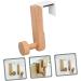 STOBAZA Back Hooks Handbag Over Umbrella Rustic Door Clothing Key Towel Hat Wood Cupboards Coats Punch Home - Buy Online on GoSupps.com