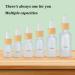Benecreat 10 Set Glass Eye Droppers for Essential Oils - 5ml Pipettes with Rotating Lid & Wood Grain Design - Perfect for Oil Bottles - Buy Online on GoSupps.com