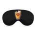 Beer Foam Print Sleep Mask Block Out Light Sleeping Eye Mask Comfortable Night Sleeping Mask Ultralight Travel Eye Cover for Women Men