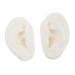 Healvian 2 Pairs Artificial Ears Ear Model for Earrings Right Ear Model Imitation Ear Laboratories Ear Piercing Silicone Fake Ear Model Human Ear Models Child Human Body Tool Kit