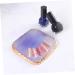 Beavorty 1Pc gel color plate nail color palette nail makeup palette nail display plate resin tools nails tools nail art tools manicure nail implements resin paint painted Nail set purple 9X9cm Purple - Buy Online on GoSupps.com