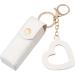 Lipstick case Travel kit Trendy PU leather lipstick organizer with a New Year's love pendant for lipstick and lip gloss white. See description. - Buy Online on GoSupps.com