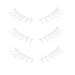 minkissy 3 Pairs Makeup False Eyelashes Dramatic Eyelashes Cosplay Eyelashes Natural Drama Lashes Japanese Lashes False Lash Extensions Fake Lashes White Transparent Stem Fiber Cosmetics 3d