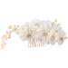 minkissy Rhinestone Pearl Hair Comb bridal hair accessory Wedding Headpiece Bridal Hair Comb Bridal Vintage bride headpieces for wedding flower hairpin toothed white Mother Wedding - Buy Online on GoSupps.com