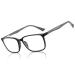 BLUEMOKY Blue Light Reading Glasses for Men,Sport Square Frame Readers, Anti Glare Computer Glasses Black 200.0 x