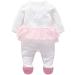 R.B. Hickory Baby Girls Cotton Tutu Romper Onesie Footed Coverall 6-9 Months in White - Buy Online on GoSupps.com