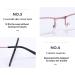 ZUKKY Pink Half Frame Reading Glasses for Women - Blue Light Blocking Anti-Glare Rectangle Readers AM28 | International Shipping Available - Buy Online on GoSupps.com