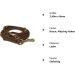 Fat Leather Gleine 3-Way Adjustable Braided Dog Leash - 96 Models 2.40m x 8mm Brown with Brass Hook | International Shipping Available - Buy Online on GoSupps.com
