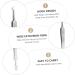 BELLIFFY 3pcs Clip Pimple Blackhead Blemish Extractor Pimple Tweezers Remover Kit Stainless Steel Silver - Buy Online on GoSupps.com