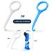 Denture Case Kit - 2 Pack No-Leak Denture Bath Box with Strainer & Mirror - Grey & Blue - Buy Online on GoSupps.com