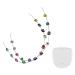 2 Pieces Temporary Tooth Decoration with Metal Wires Brace Chain Orthodontist Explain Props for Learning Classroom Demonstration (Colorful)