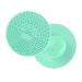 Beaupretty Silicone Brush Cleaning Pad - Round Makeup Brush Scrubber Mat with Suction Cup (Light Green) for Easy Cosmetic Cleaning - Buy Online on GoSupps.com