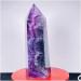 JUKUCKV Fluorite Quartz Crystal Obelisk - 1015g Spiritual Support & Healing Decoration - Buy Online on GoSupps.com