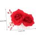 Beatifufu Flower Hair Comb Floral Hair Accessories for Rhinestone Bridal Wedding Hair Comb Bride Headpieces for Wedding Rhinestone Hair Clips Bridal Side Comb Rose Headdress Rhinestones Red - Buy Online on GoSupps.com