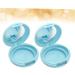 CIMAXIC 1 Set 2pcs portable powder container loose powder container makeup powder filling Packing box 6.1x6.1cm Blue - Buy Online on GoSupps.com