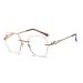 Stylish Rimless Reading Glasses for Women Anti Eyestrain Glasses Blue Light Blocking Computer Readers(Grandeur:1.0x)