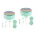 Healeeved 3 sets colored etui applicator for glasses frames eye holder travel medicine bottle made of colored plastic greenx2stk 7.5x7.5x2.8cmx2pcs
