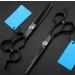 Hair Cutting Scissors 6 Inch Japan 440c Steel Rose Black Hair Scissors Haircut Thinning Barber Tools Cutting Shears Hairdresser Scissors Set