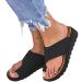 BestWalk Bunion Sandals Orthopedic Premium Toe Corrector Sandals (Black 8.5-9) Black 8.5-9