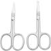 Professional 3.7 Stainless Steel Eyebrow & Nose Hair Scissors - 2 Pack for Women & Lace Wigs - Buy Online on GoSupps.com