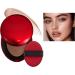 SONGVISON Super Fit Cushion Foundation Light Texture Semi-Matte Finish Buildable Coverage for 72 Hours. Waterproof Transparent Makeup Red+Shell+Air Maintaining Excellent Coverage