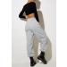 Yovela Women's High Waisted Baggy Sweatpants - Comfy Cotton Y2K Lounge Trousers, Grey, Small - Buy Online on GoSupps.com