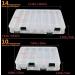 Milepetus 14/10 Compartments Double-Sided Fishing Tackle Box - Clear Hard Plastic Lure Bait Storage Case - 14 Slots - Buy Online on GoSupps.com