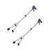 New Version2 Pack Foldable Reacher Grabber Tool, Long 32" Foldable Extender Gripper Tool, Suction Cups for Precise Work, Claw Trash Garbage Picker,Garden Nabber, Mobility Aid Pick Up Tool