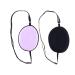 ULTNICE 2 Pieces Elastic Silk Eye Patch Lazy Eye Amblyopia Strabismus (Black and Purple)