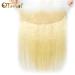 QTHAIR 12A Russian Blonde #613 Transparent Lace Frontal - Body Wave Honey Blonde Straight Frontal 10 inch 130% Density - Pre Plucked Natural Hairline for Black Women - Buy Online on GoSupps.com