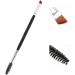 3-Pack Double Eyebrow Brushes Double Headed Portable Professional Angled Brow Brushes for Beauty Salon Family Trips - Buy Online on GoSupps.com