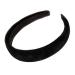 Sufias Accessories Black Velvet slightly padded Alice Band Headband 2.5 cm Hair Accessories School Girls