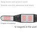 Konxi Lumbar Spine Support Belt - 20 Magnet Heating Therapy for Pain Relief | Magnetic Field Lower Back Bandage - Buy Online on GoSupps.com