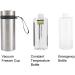 Xinde Mini Insulin Refrigerator - Durable 304 Stainless Steel Cooling Bottle for Travel (2-8 Degrees) - Buy Online on GoSupps.com