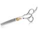 PURPLEBIRD Hair Thinning Scissors Kids Safety Blunt Tips Hairdressing Scissors Professional Salon Barber Scissors Texturizing Hair Scissors for Children Adults 6 Inch Haircut Scissors - Silver Silverthinning