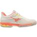 Mizuno Women's Wave Exceed Light 2 Tennis Shoes - 38 EU - White/Coral - Lightweight & Comfortable for Optimal Performance - Buy Online on GoSupps.com
