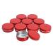 Chictry 10 pieces aluminum cream cans empty Tiegel cosmetic container with screw cap trip potty cans for lip balm cosmetics red 10PCs 30ml red 10PCs