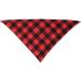 Ichiias Pet Bandana - Stylish Black & Red Plaid Scarf for Dogs & Puppies | Neckerchief Collar Bib (Large) - International Shipping Available - Buy Online on GoSupps.com
