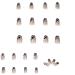 False Nails Short Sharp Full Cover Glue Included Glitter Leopard Print Press on Nails 24 Pieces Nail Art Tip with Box for Nail Salons and Women DIY Nail Art - Buy Online on GoSupps.com