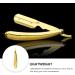 Lalafina Engraved Razor Holder - Foldable & Manual Razor Trimmer - Premium Barber Shaving Accessory | 14.5x2.5cm Gold - Buy Online on GoSupps.com