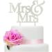 Silver Glitter Mrs & Mrs Cake Topper- Same Sex Wedding Cake Topper Lesbian Wedding Engagement Cake Topper(SILVER) - Buy Online on GoSupps.com